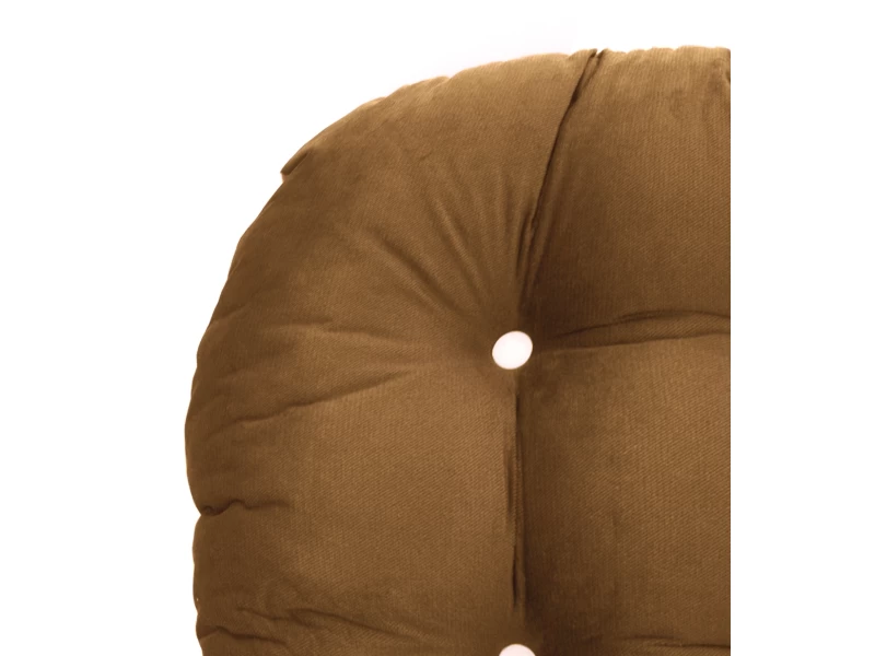 Μαξιλάρι στρογγυλό Velure κάθισμα μπαμπού - Πορτοκαλί