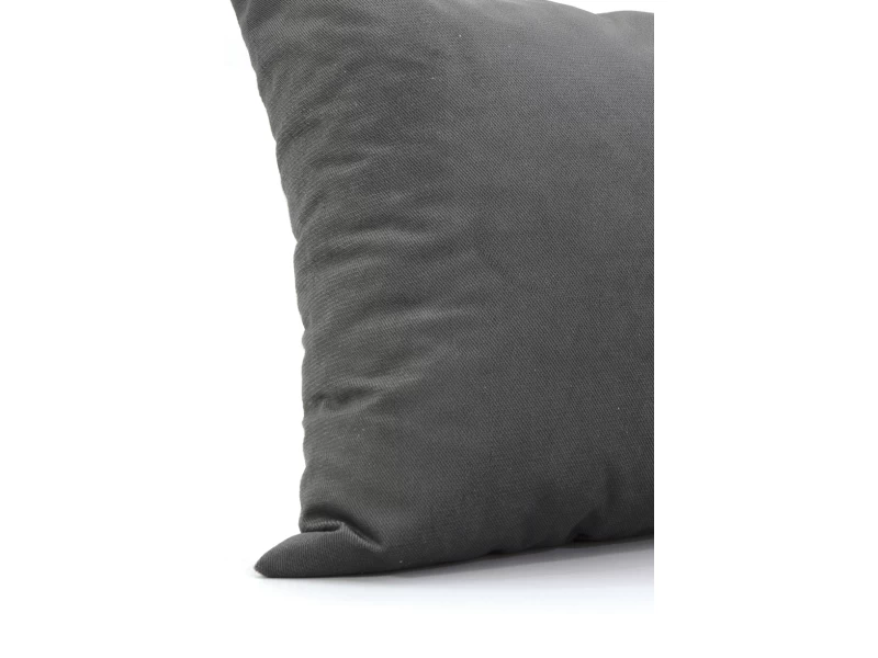 Μαξιλάρι Velure καναπέ - δαπέδου μονόχρωμο Γκρι