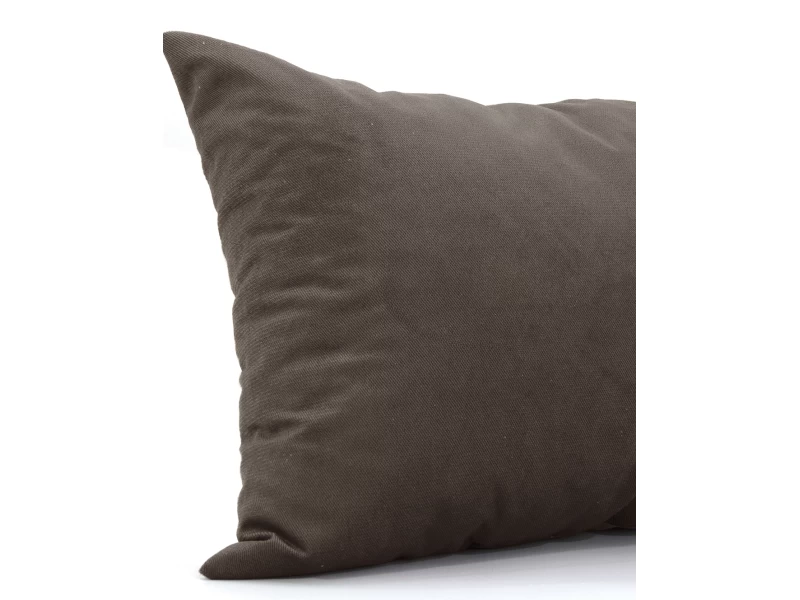 Μαξιλάρι Velure καναπέ - δαπέδου μονόχρωμο Καφέ