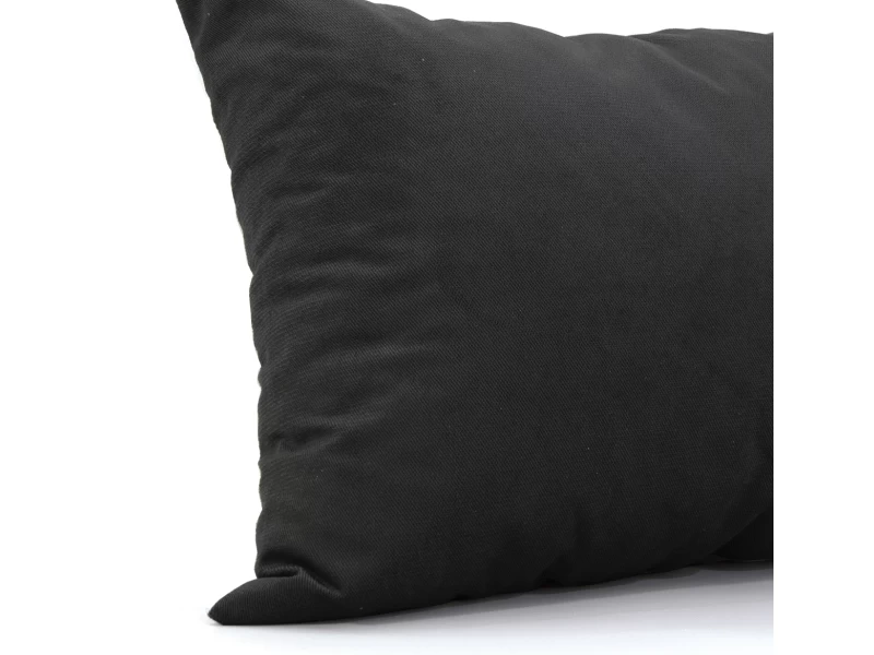 Μαξιλάρι Velure καναπέ - δαπέδου μονόχρωμο Μαύρο