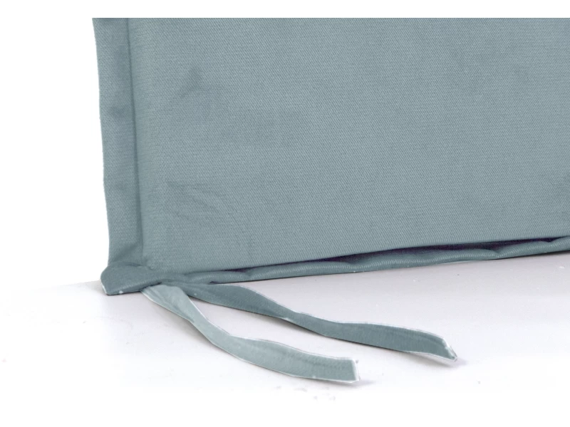 Μαξιλάρι Velure καρέκλας τετράγωνο γαλάζιο χρώμα με αυτιά