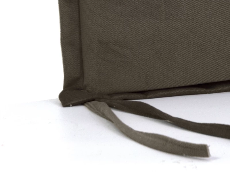 Μαξιλάρι Velure καρέκλας τετράγωνο καφέ χρώμα με αυτιά