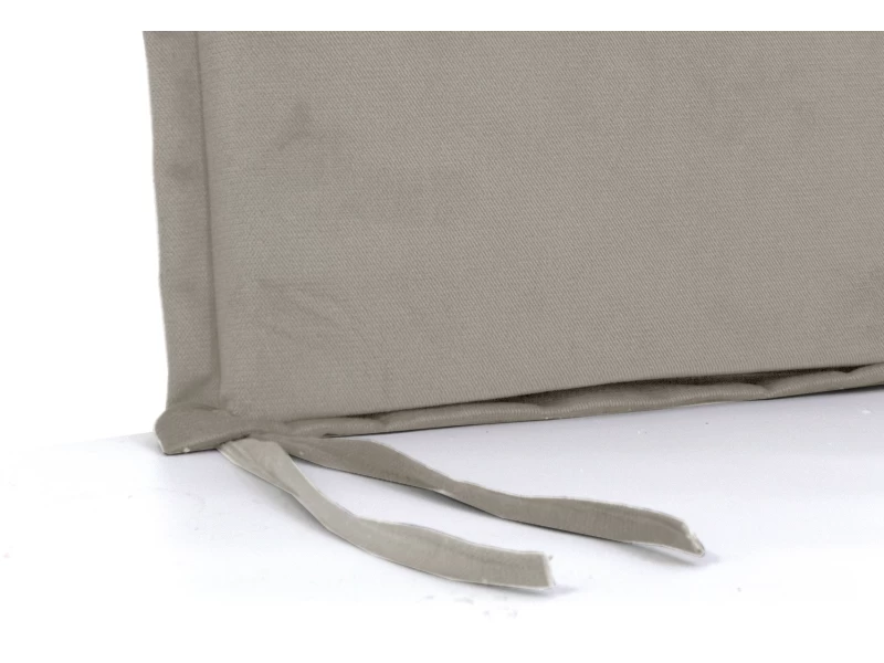 Μαξιλάρι Velure καρέκλας τετράγωνο μπεζ χρώμα με αυτιά