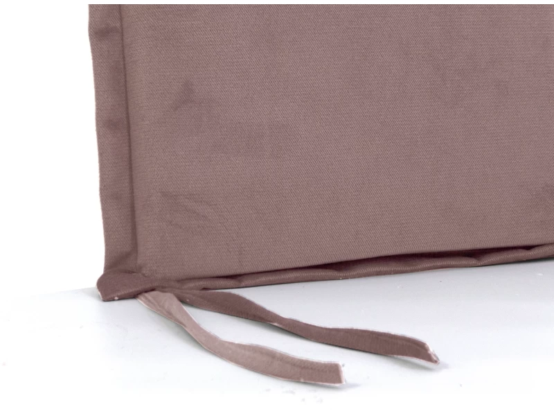 Μαξιλάρι Velure καρέκλας τετράγωνο σομόν χρώμα με αυτιά