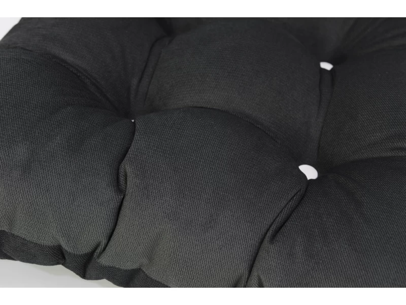 Μαξιλάρι Velure μονόχρωμο μαύρο για παλέτα με κουμπιά - Μπαμπού Μαξιλάρι Velure μονόχρωμο μαύρο για παλέτα με κουμπιά - Μπαμπού