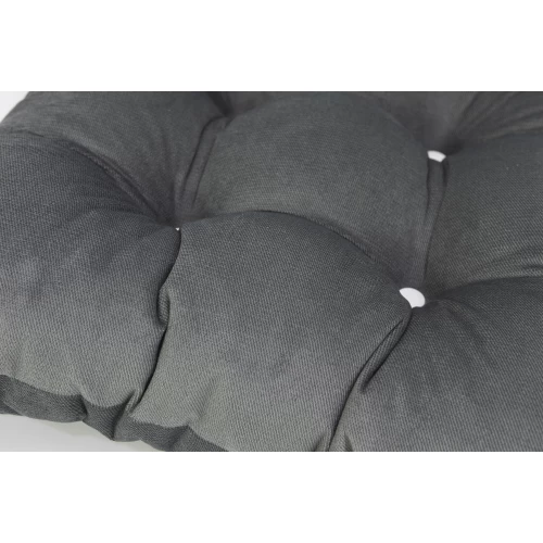 Μαξιλάρι Velure πλάτης με 2+ κουμπιά γκρι