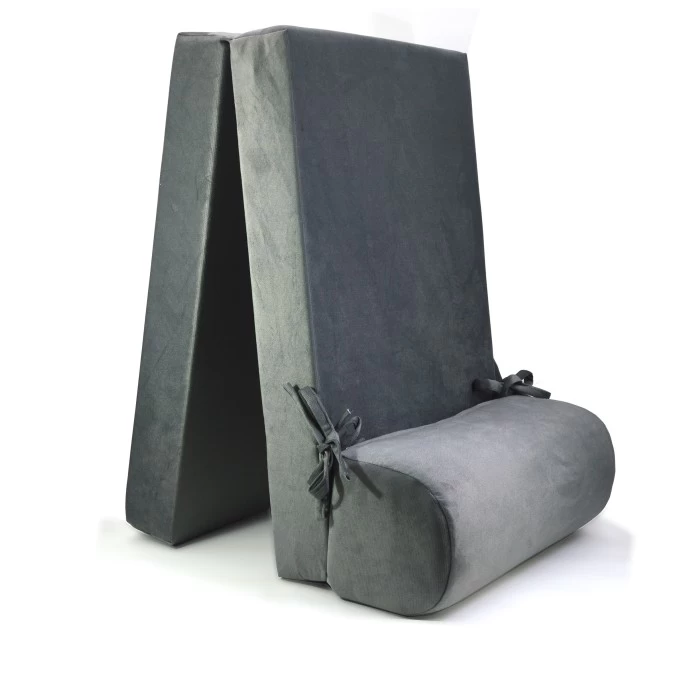 Πολυθρόνα - Κρεβάτι Flip Chair Velure Florina γαλάζιο