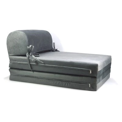 Πολυθρόνα - Κρεβάτι Flip Chair Velure Florina γκρι