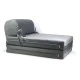Πολυθρόνα - Κρεβάτι Flip Chair Velure Florina γκρι | Mypouf.gr Πολυθρόνα - Κρεβάτι Flip Chair Velure Florina γκρι | Mypouf.gr