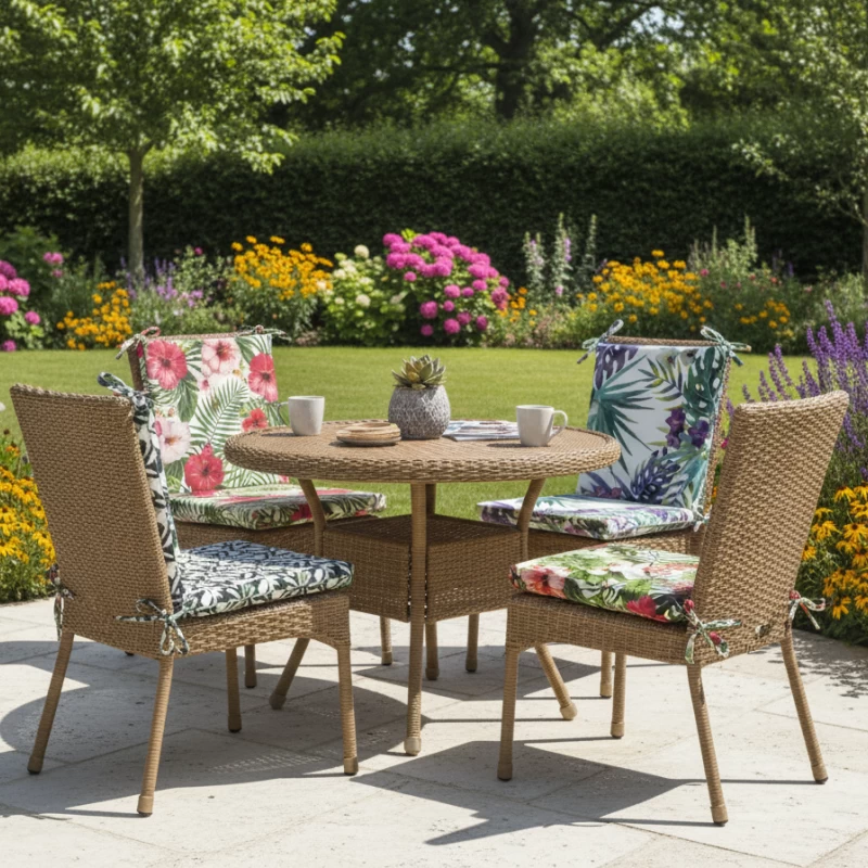 Μαξιλάρια κάθισμα πλάτη με φιογκάκια