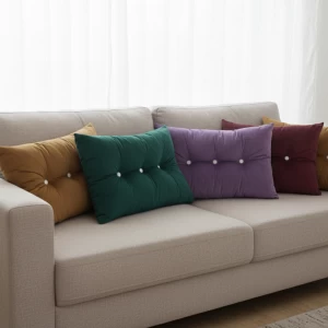 Μαξιλάρια Velure για πλάτες σε καναπέδες