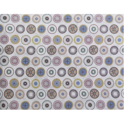 Μαξιλάρι Καρέκλας Με Δέσιμο - Λονέτα Ύφασμα compass design