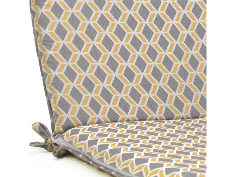 Μαξιλάρι καρέκλας με κορδόνια στην πλάτη βαμβακερό με 70% αδιαβροχοποίηση (Design Beehive) Μαξιλάρι καρέκλας με κορδόνια στην πλάτη βαμβακερό με 70% αδιαβροχοποίηση (Design Beehive)