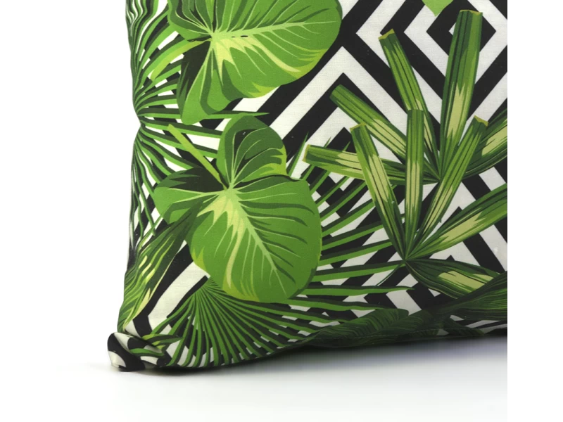 Μαξιλάρι καναπέ - δαπέδου βαμβακερό με 70% αδιαβροχοποίηση (Leaves 17160)