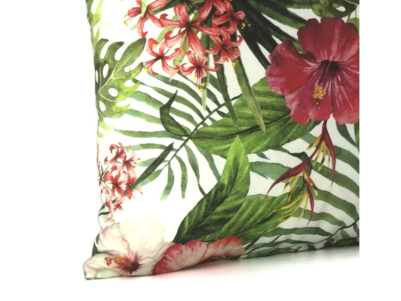 Μαξιλάρι καναπέ - δαπέδου βαμβακερό με 70% αδιαβροχοποίηση (Flower 15083)