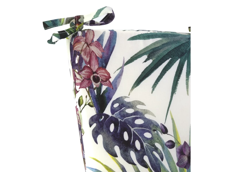 Μαξιλάρι με δέσιμο βαμβακερό με 70% αδιαβροχοποίηση (Leaves 8813) με μονοκόμματο αφρολέξ Μαξιλάρι με δέσιμο βαμβακερό με 70% αδιαβροχοποίηση (Leaves 8813) με μονοκόμματο αφρολέξ