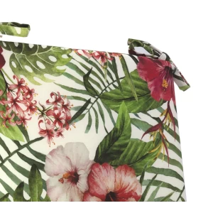 Μαξιλάρι με δέσιμο βαμβακερό με 70% αδιαβροχοποίηση (Flower 15083) με μονοκόμματο αφρολέξ