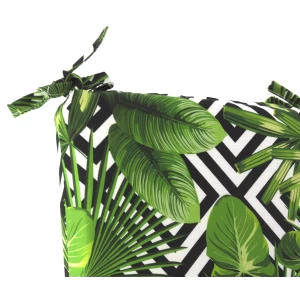 Μαξιλάρι με δέσιμο βαμβακερό με 70% αδιαβροχοποίηση (Leaves 17160) με μονοκόμματο αφρολέξ