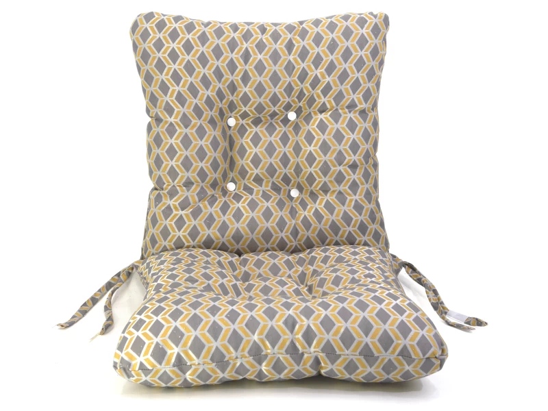 Μαξιλάρι με πλάτη για πολυθρόνες με κουμπιά βαμβακερό με 70% αδιαβροχοποίηση (Beehive) - Μπαμπού