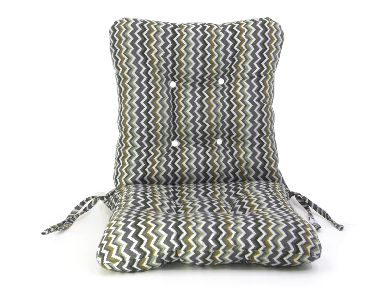 Μαξιλάρι με πλάτη για πολυθρόνες με κουμπιά βαμβακερό με 70% αδιαβροχοποίηση (Zik-Zak) - Μπαμπού IBIZA 8109