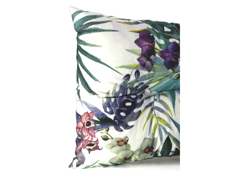 Μαξιλάρι Πλάτης Με 2 Κουμπιά βαμβακερό με 70% αδιαβροχοποίηση (Leaves 8813)