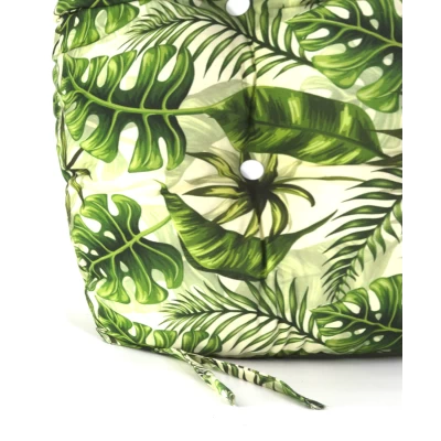 Μαξιλάρι στρογγυλό για κάθισμα με κουμπιά βαμβακερό 70% αδιαβροχοποίηση (Leaves 16137) Μαξιλάρι στρογγυλό για κάθισμα με κουμπιά βαμβακερό 70% αδιαβροχοποίηση (Leaves 16137)