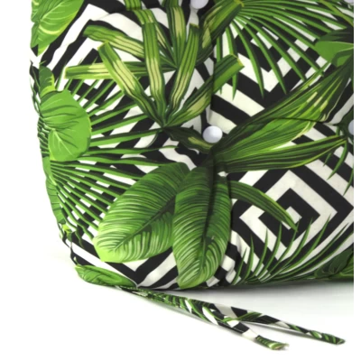 Μαξιλάρι στρογγυλό για κάθισμα με κουμπιά βαμβακερό 70% αδιαβροχοποίηση (Leaves 17160) Μαξιλάρι στρογγυλό για κάθισμα με κουμπιά βαμβακερό 70% αδιαβροχοποίηση (Leaves 17160)