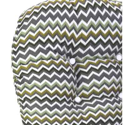 Μαξιλάρι στρογγυλό για κάθισμα με κουμπιά βαμβακερό 70% αδιαβροχοποίηση (Zik-Zak) Μαξιλάρι στρογγυλό για κάθισμα με κουμπιά βαμβακερό 70% αδιαβροχοποίηση (Zik-Zak)