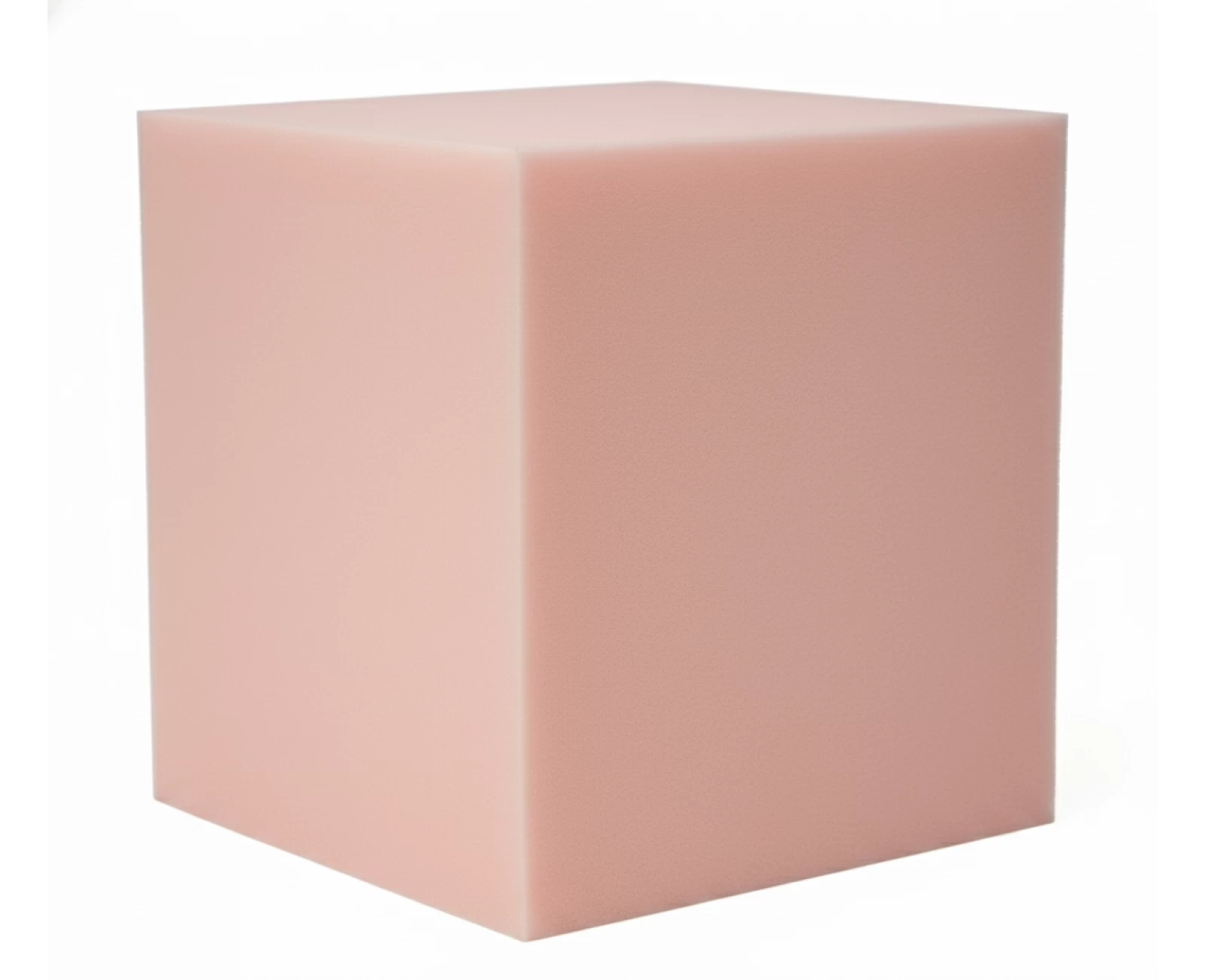 Κύβος Αφρολέξ μασίφ 6000 σκληρότητα Medium 100% ανθεκτικό - Λευκό ή Ρόζ | Mypouf.gr