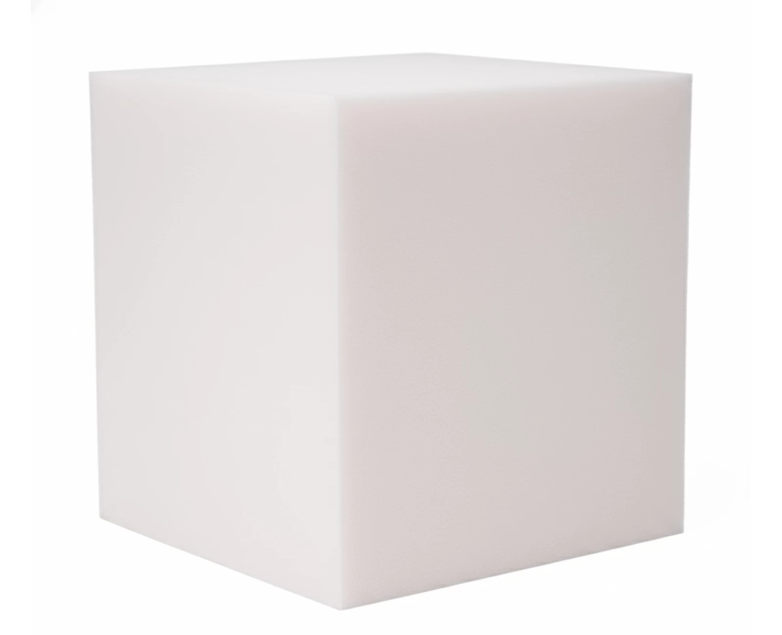 Κύβος Αφρολέξ μασίφ 900 σκληρότητα Extra Soft -  Ρόζ ή Λευκό | Mypouf.gr