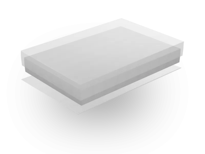 Αφρολέξ με λευκό κάλυμμα αδιάβροχο 100% πολυεστέρα | ΝΟ 300 Με φερμουάρ