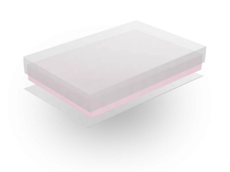 Αφρολέξ με λευκό κάλυμμα αδιάβροχο 100% πολυεστέρα | ΝΟ 900 Με φερμουάρ