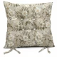 Μαξιλάρι κάθισμα μπαμπού Λονέτα Ύφασμα απόχρωση του μπεζ με σχέδιo λουλούδια Leire 101 | Mypouf.gr
