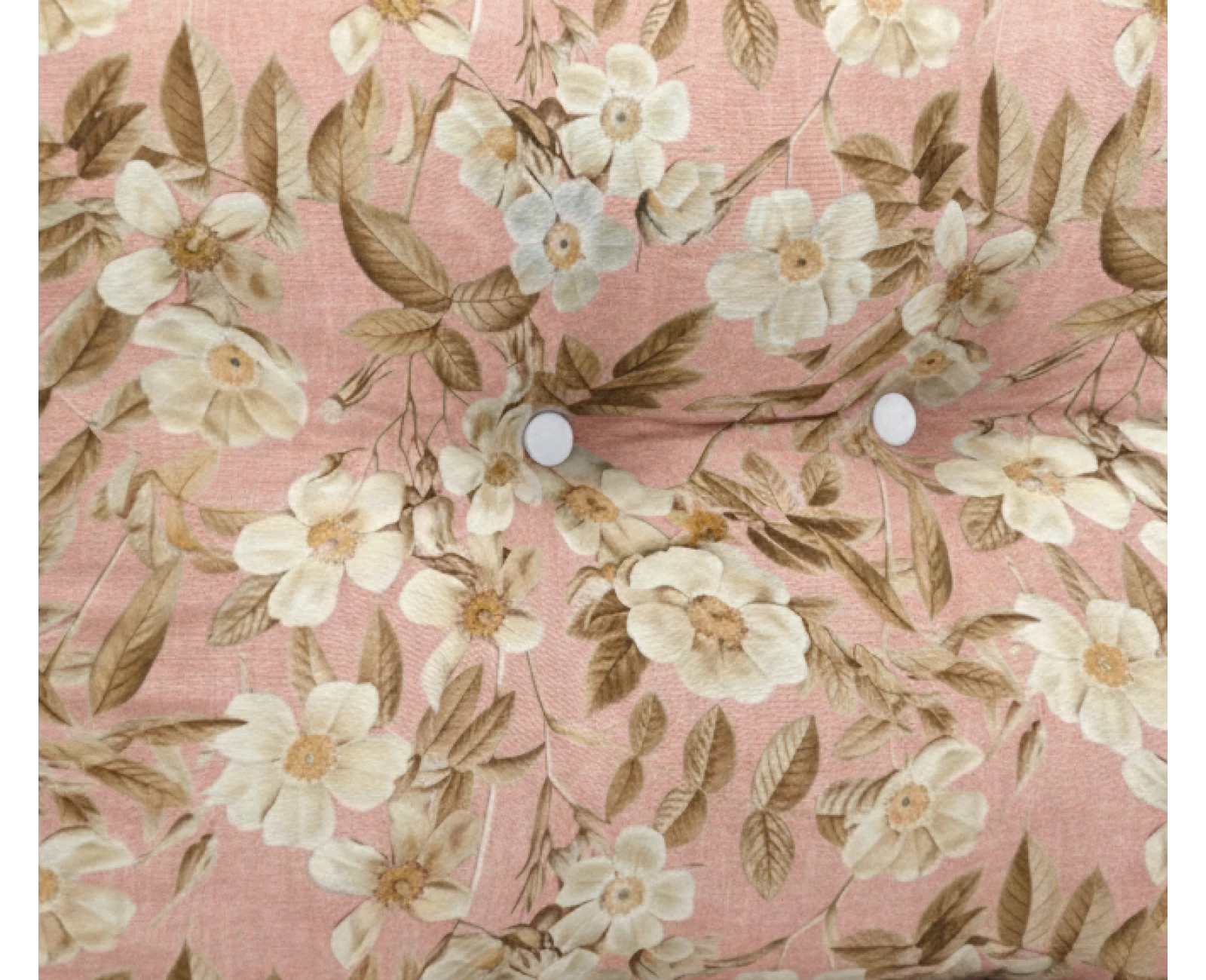 Μαξιλάρι Πλάτης Με 2 Κουμπιά Λονέτα απόχρωση του σομόν με σχέδιo λουλούδια Leire 301 | Mypouf.gr