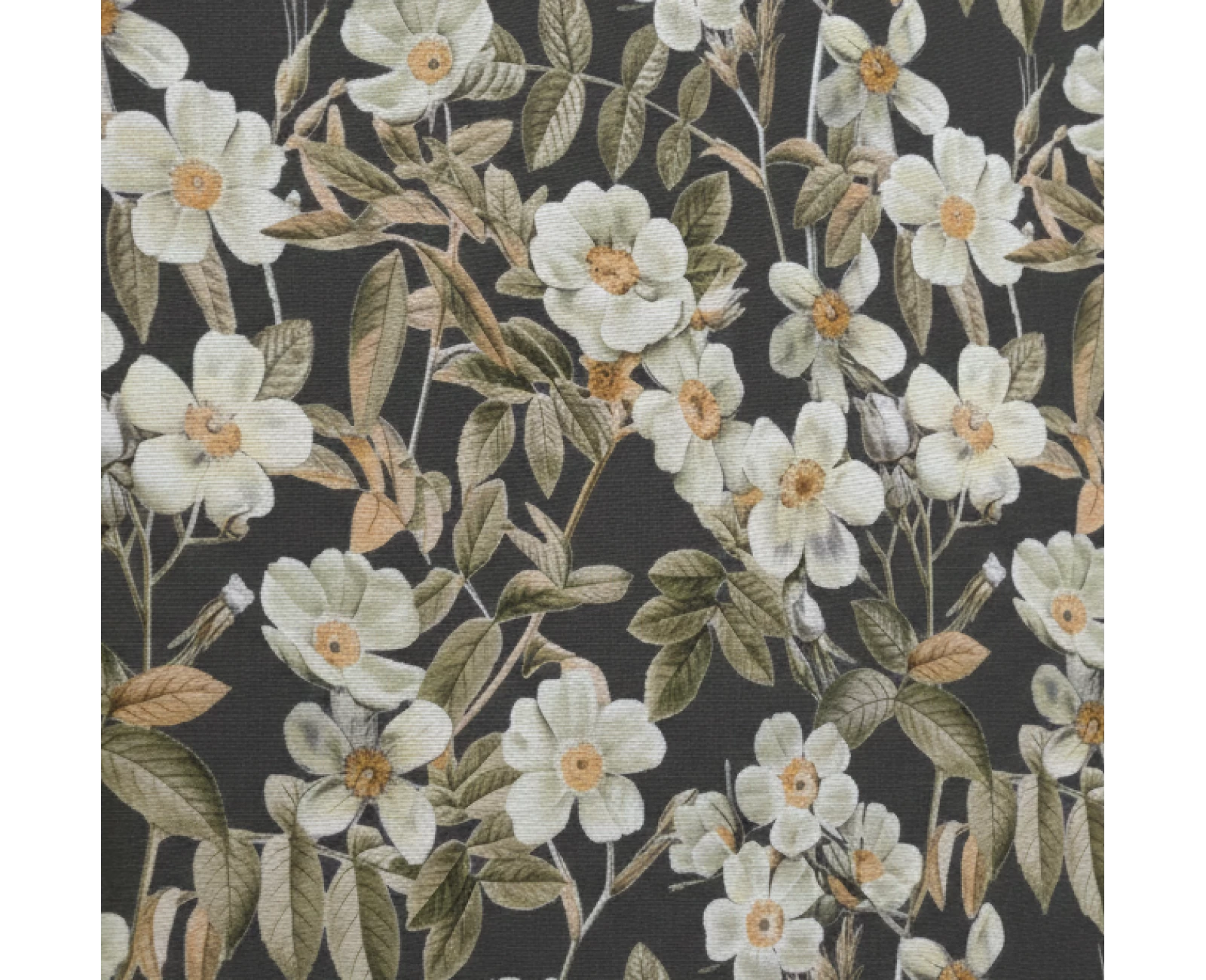 Μαξιλάρι πλάτης τριγωνικό Λονέτα Ύφασμα απόχρωση του ανθρακί με σχέδιo λουλούδια Leire 801 | Mypouf.gr