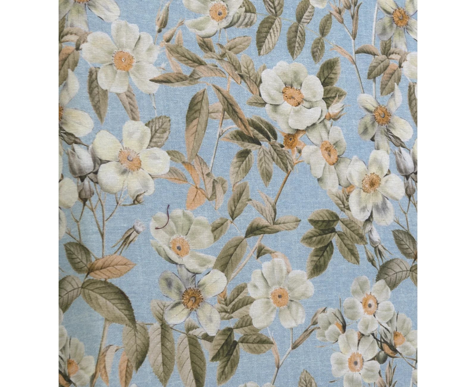 Μαξιλάρι πλάτης τριγωνικό Λονέτα Ύφασμα απόχρωση του γαλάζιου με σχέδιo λουλούδια Leire 601 | Mypouf.gr