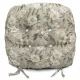 Μαξιλάρι στρογγυλό κάθισμα μπαμπού Λονέτα Ύφασμα απόχρωση του μπεζ με σχέδιo λουλούδια Leire 101 | Mypouf.gr