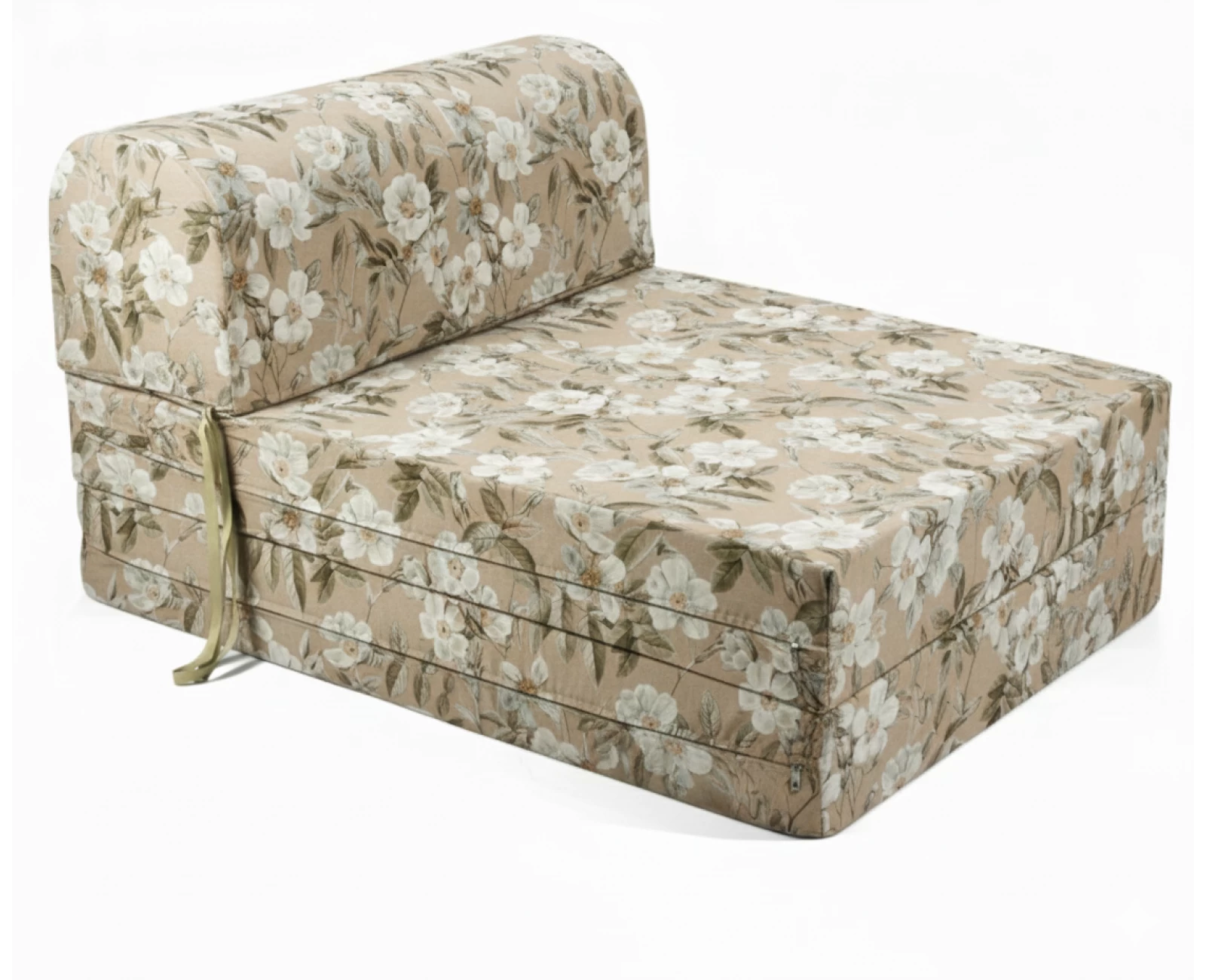 Πολυθρόνα - Κρεβάτι Flip Chair Florina Λονέτα Ύφασμα απόχρωση του μπέζ με σχέδιo λουλούδια Leire 101 | Mypouf.gr