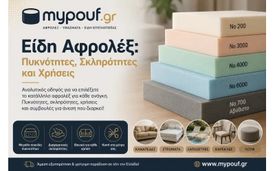 Είδη Αφρολέξ: Πυκνότητες, Σκληρότητες και Χρήσεις