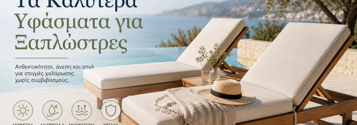 Τα Καλύτερα Υφάσματα για Ξαπλώστρες: Οδηγός Αντοχής