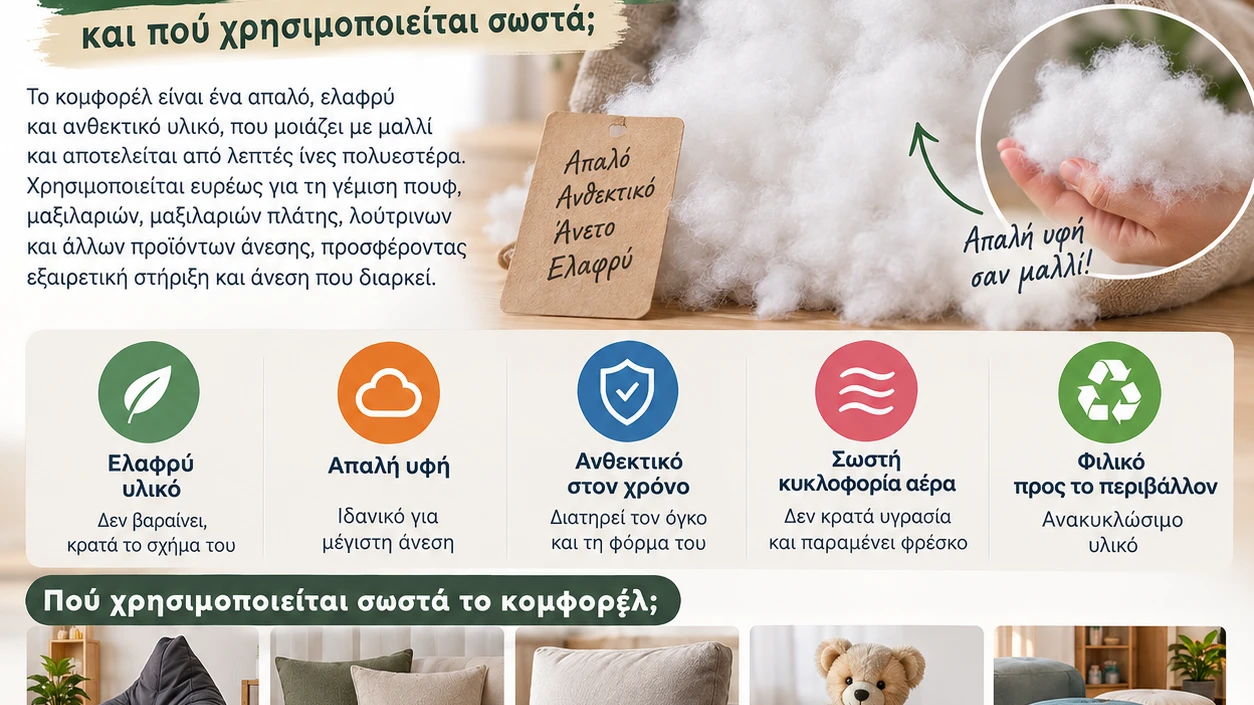 Τι είναι κομφορέλ και πού χρησιμοποιείται σωστά
