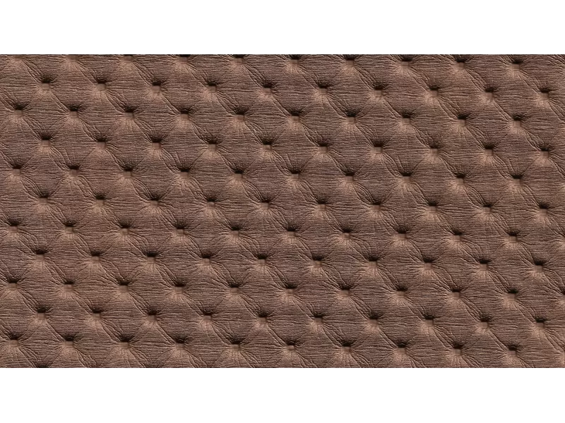 Δερματίνη με το μέτρο Arizona 2 Pu / Pvc Capitone Metallic Tawny Brown