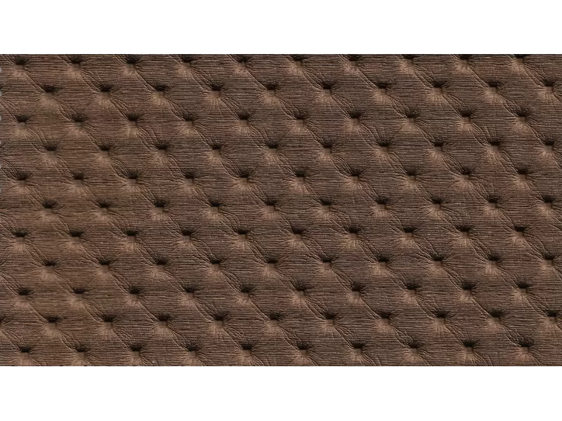 Δερματίνη με το μέτρο Arizona 4 Pu / Pvc Capitone Metallic Caramel Brown