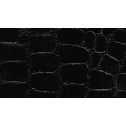 Δερματίνη με το μέτρο Manaos 1 Pu / Pvc Stone Effect Ultra Glossy Black