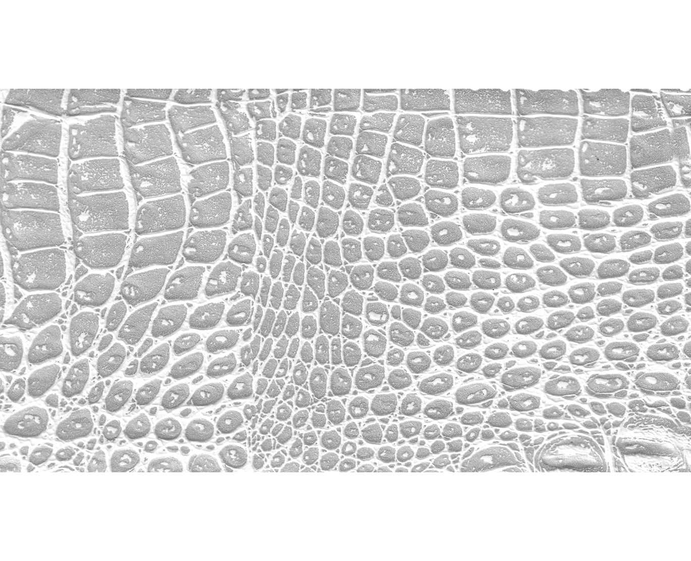 Δερματίνη με το μέτρο Manaos 10 Pu / Pvc Crocodile Skin Effect Light Silver - White