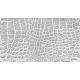 Manaos 10 Crocodile Skin Effect Light Silver - White (634-263) 