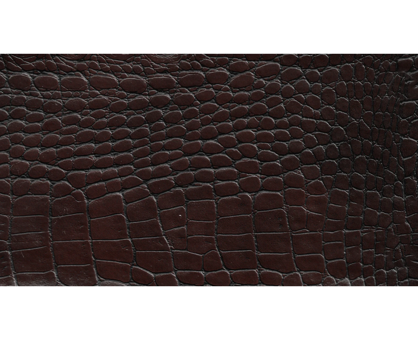 Δερματίνη με το μέτρο Manaos 12 Pu / Pvc Crocodile Skin Effect Dark Cherry Brown