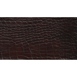 Δερματίνη με το μέτρο Manaos 12 Pu / Pvc Crocodile Skin Effect Dark Cherry Brown