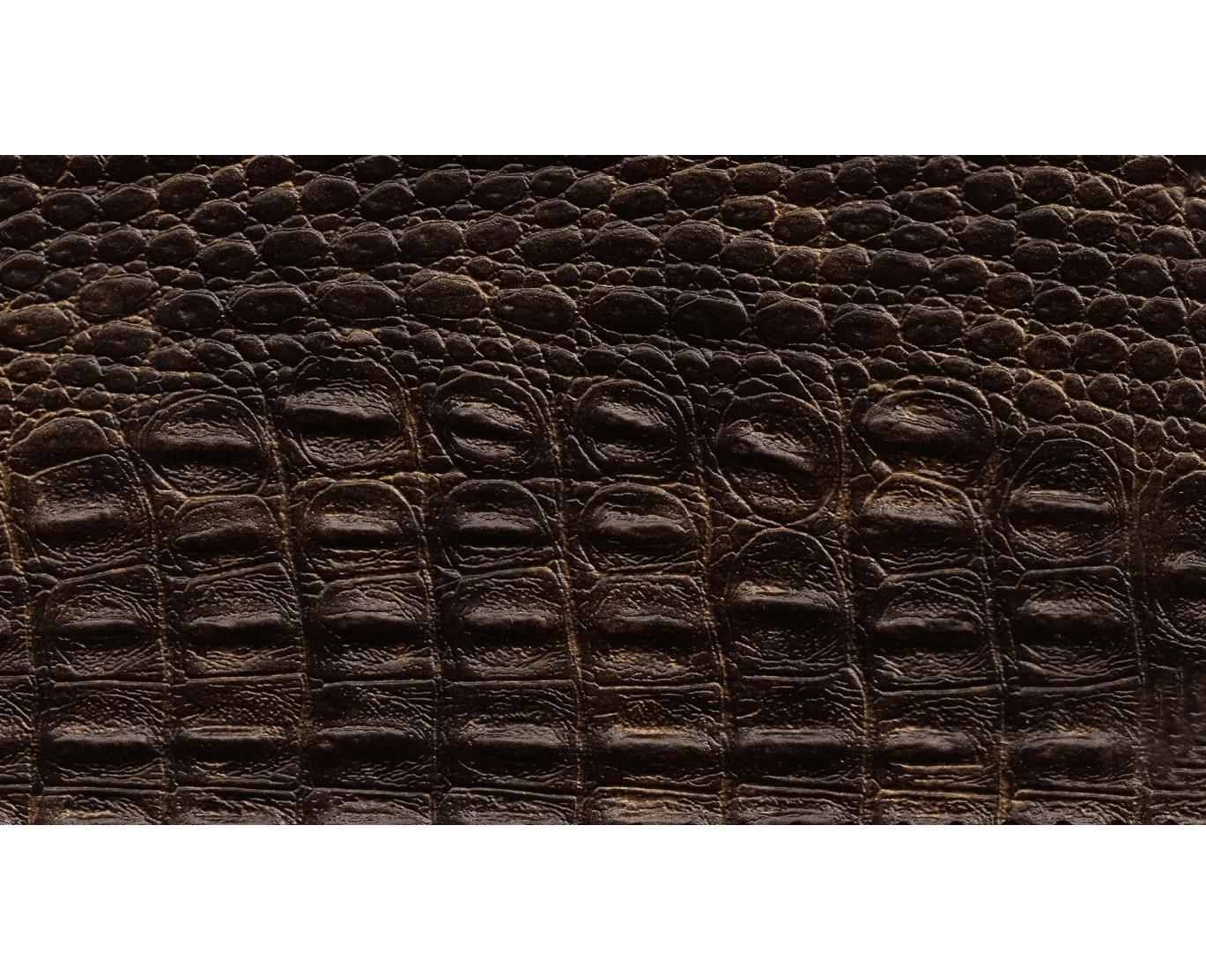 Δερματίνη με το μέτρο Manaos 13 Pu / Pvc Crocodile Skin Effect Dark Olive Green - Gold