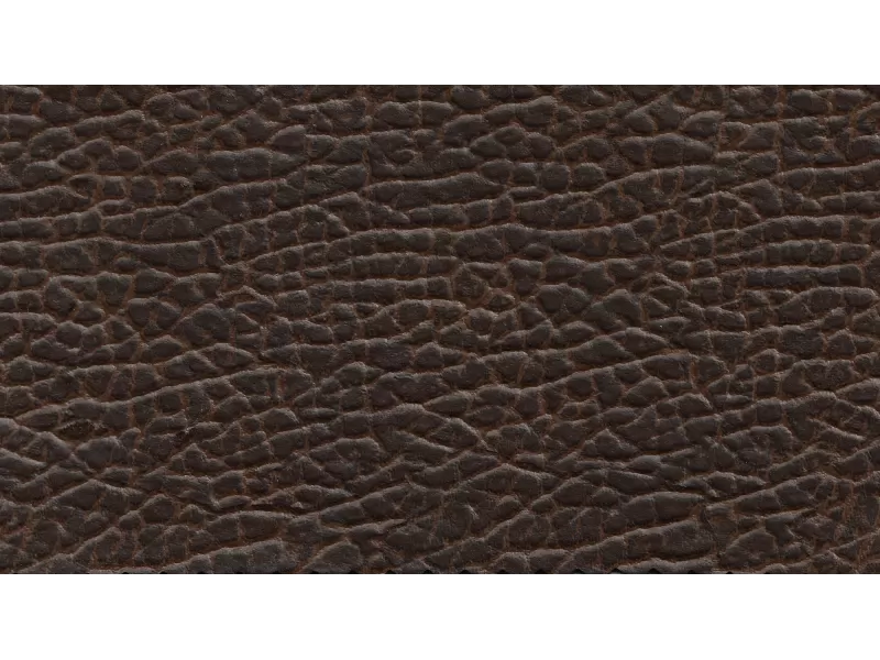 Δερματίνη με το μέτρο Manaos 15 Pu / Pvc Crocodile Skin Effect Coffee Brown